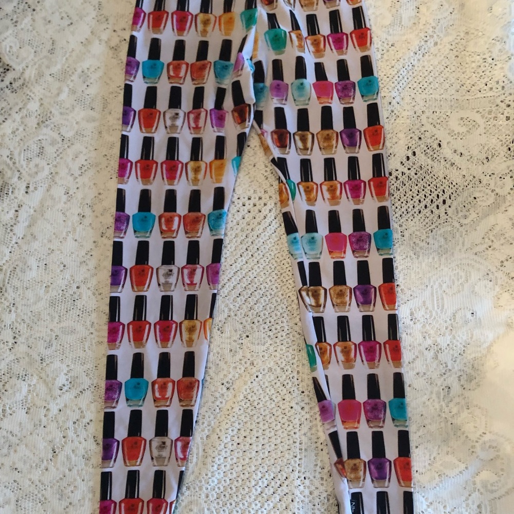 Zara Terez Sz xl 16 euc nail polish leggings - Picture 4 of 5